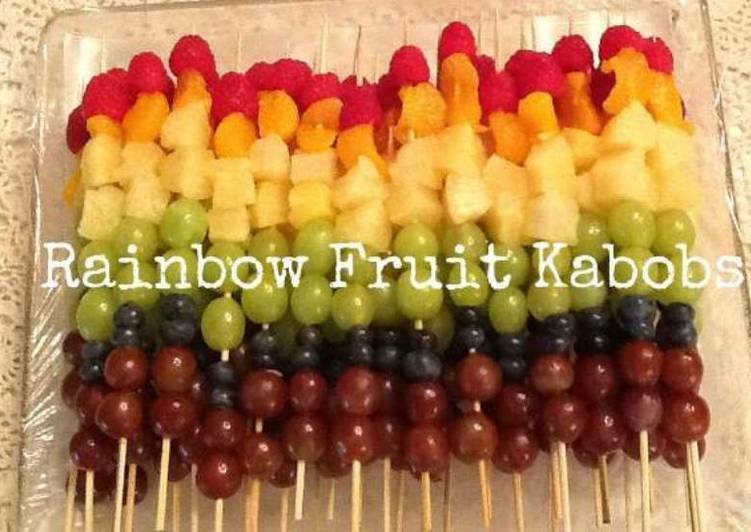 Recipe of Award-winning Healthy Summer Rainbow Fruit Kabobs