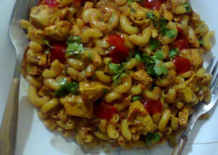 Spicy chicken macaroni