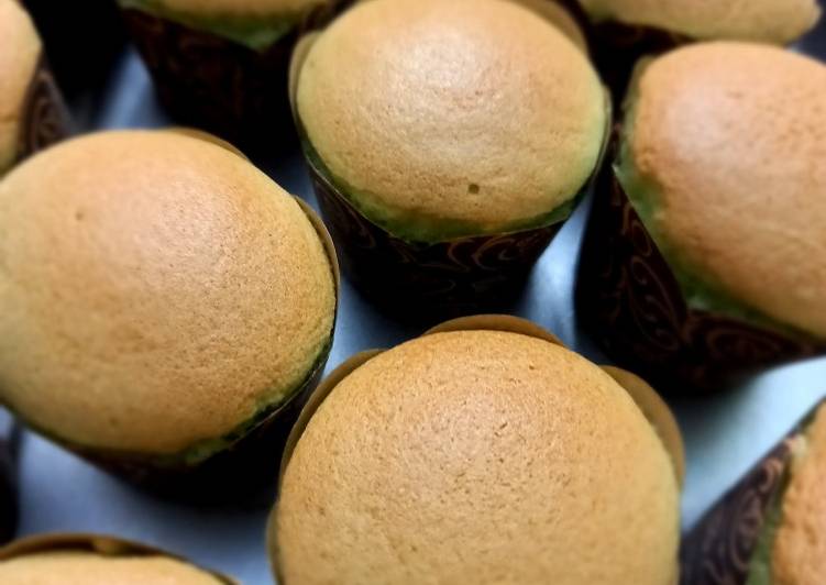 makanan Hokkaido Chiffon Cupcake Jadi, Sempurna
