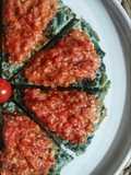 Frittata di cicoria catalogna con salsa cruda di pomodorini 🌷