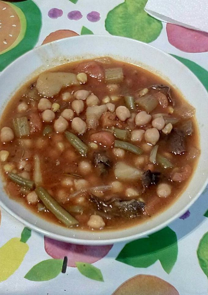 Una foto de Garbanzos al estilo vegano