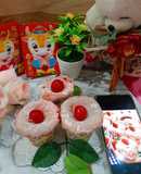 Strawberry Hokkaido Chiffon Cupcake ala Tintin Rayner