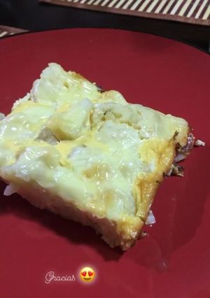 Una foto de Pastel de coliflor