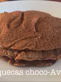 Panquecas choco-avena