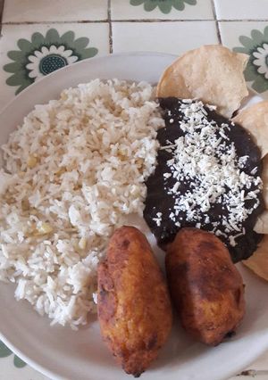 Una foto de Arroz con elote