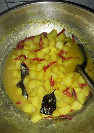 Foto resep Kentang gulai kuah kuning tanpa santan