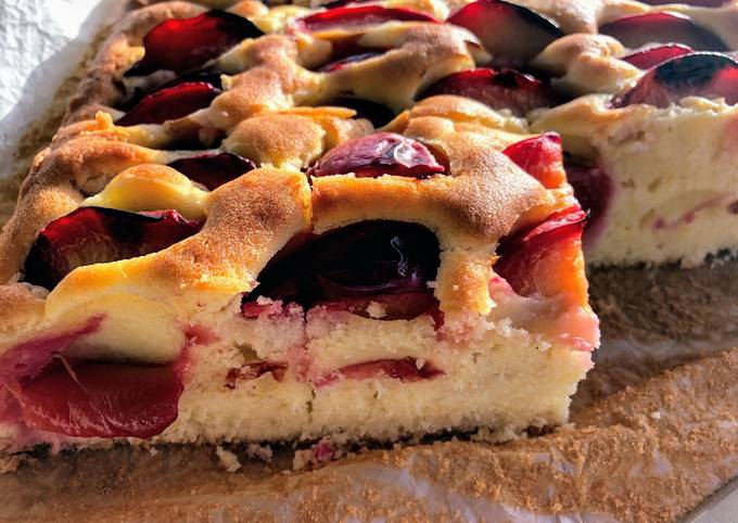 Plum sheet cake Recipe by Stella T - Cookpad