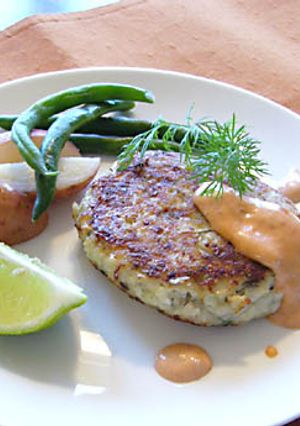 A picture of American Crab Cakes.