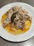 Pollo con champiñones