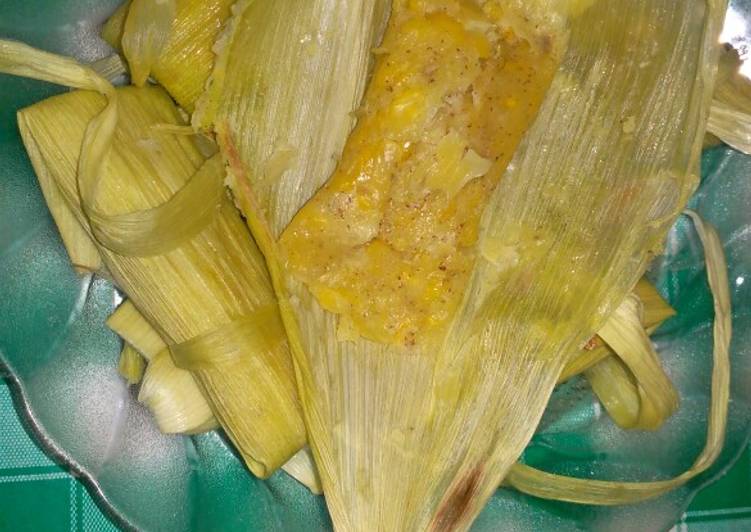 Cara membuat Lepet Jagung sedap