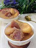 Kolak pisang ubi ungu aroma durian