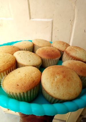 Vanilla cup cake ainihin hoton girkin
