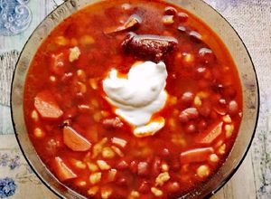 Jókai bableves hagyományosan recept fotója