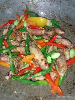Foto resep Tumis Pedas Cumi Asin + Pete