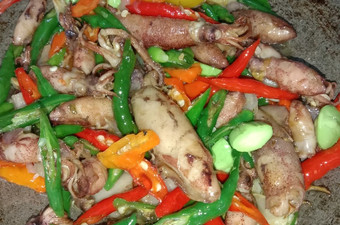 Resep Tumis Pedas Cumi Asin + Pete Untuk Pemula