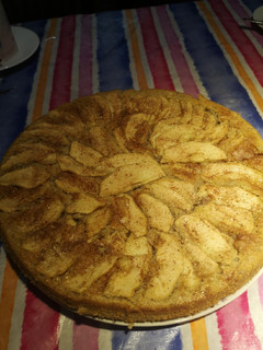 Una foto de Budín de manzana