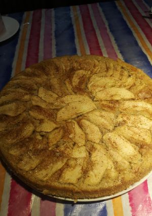 Una foto de Budín de manzana
