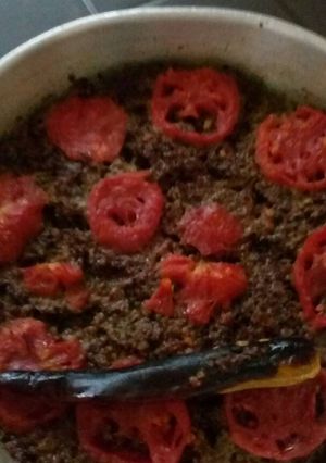 صورة لوصفة كفته بالفليفله والبندوره