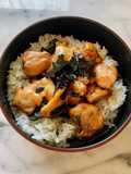 Chicken Yakitori Rice Bowl with Chicken Breast