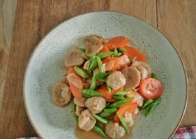 Resep Tumis Buncis Baso Wortel Oleh Iyus Sugesti Cookpad