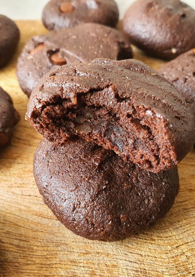 Una foto de Galletas doble chocolate - sin gluten, sin huevo, sin lactosa