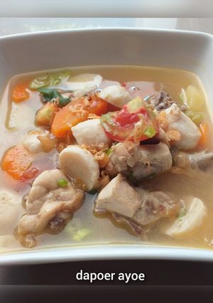 Foto resep Soup ayam bakso