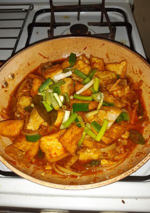Foto resep Tahu tuna 🐟 saos padang