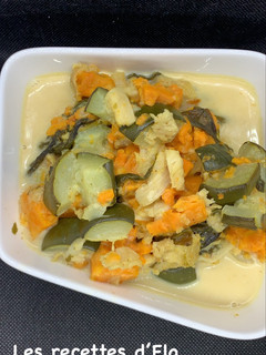 Une photo de Curry de merlu à la patate douce au Cookeo