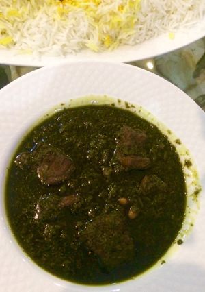 عکسی از دستور قورمه سبزی