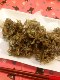 A picture of Delicious Secret in the Batter: Mozuku Tempura.