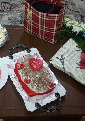 عکسی از دستور کیک خامه ای