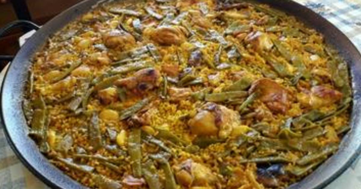 Paella valenciana Receta de Empar Cookpad