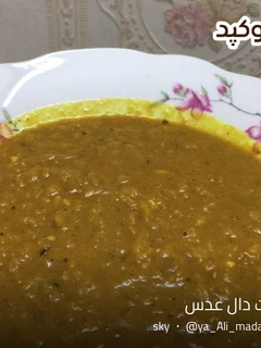 عکسی از دستور خورشت دال عدس