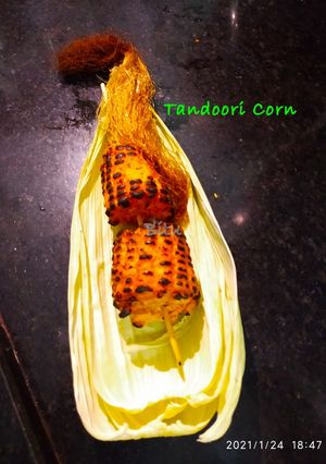 A picture of Tandoori corn.