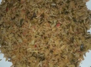 صورة لوصفة رز بالقزبرة والبقدونس
