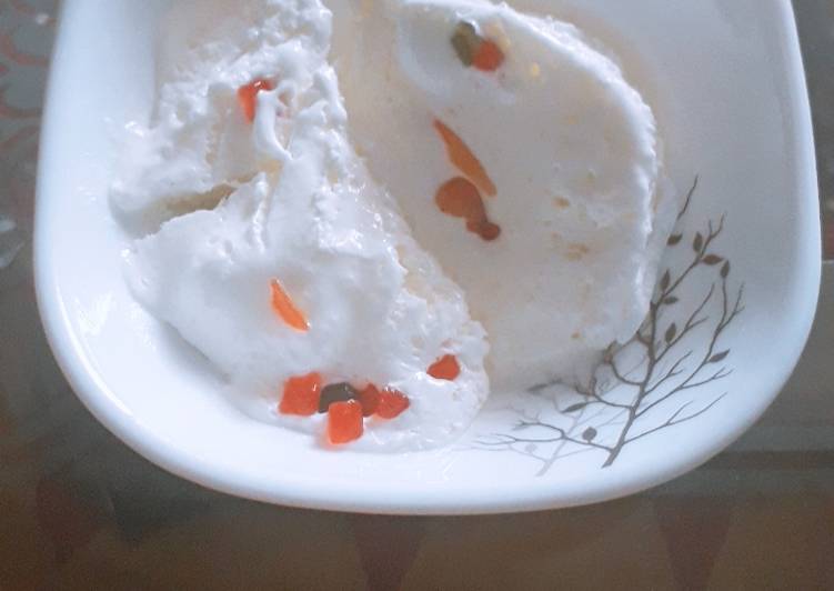 Simple Way to Prepare Homemade Tutti Fruity Ice-Cream