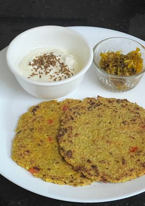 A picture of Lauki paratha 🫓 In Oats Flour (Gluten Free).