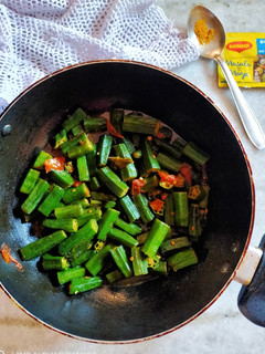 A picture of Masala e Bhindi.