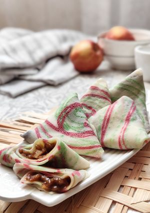 Foto resep Dadar Gulung Isi Apel Karamel