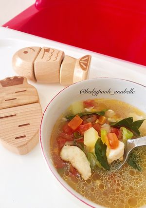 Foto resep Sop Ikan Kakap Putih Kuah Bening (MPASI 1y+)