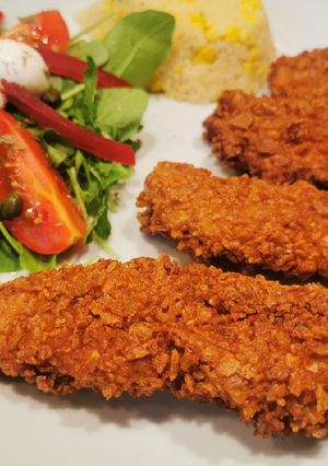 Ropogós csirkemell falatok recept fotója