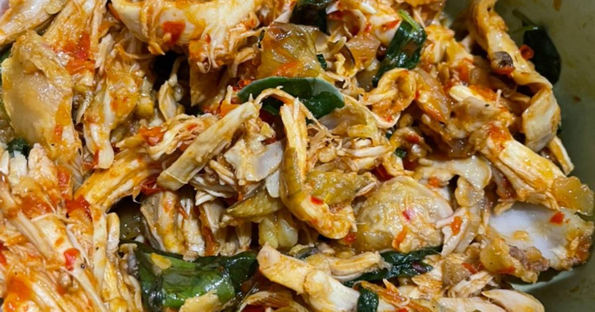 Resep Ayam Suwir Pedas Kemangi Oleh Bundasaa Cookpad 