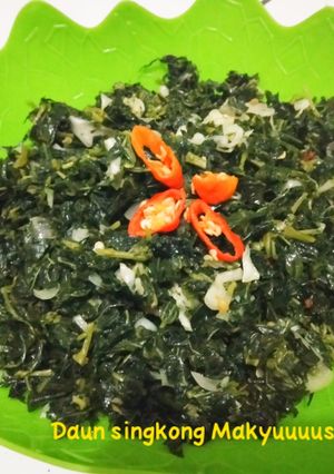 Foto resep Daun singkong Tumis
