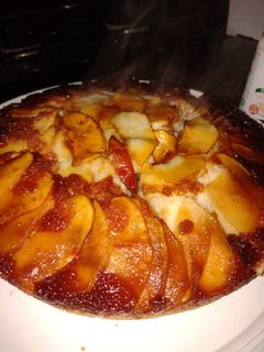 Una foto de Tarta invertida de manzana