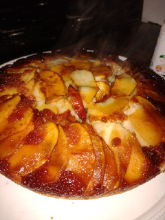Una foto de Tarta invertida de manzana