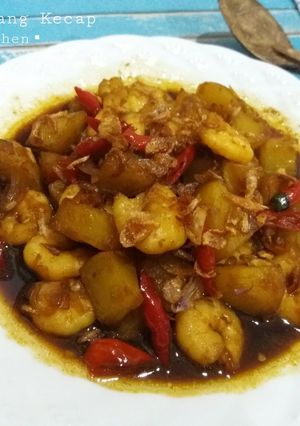Foto resep Udang Kentang Kecap