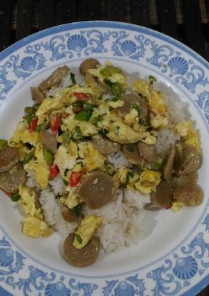 Foto resep Orak Arik Telur Baso Pedas