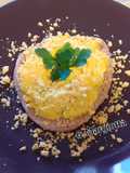 Frisella mimosa, con formaggi e spezie