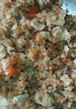A picture of Jwar ki jaggery churi.