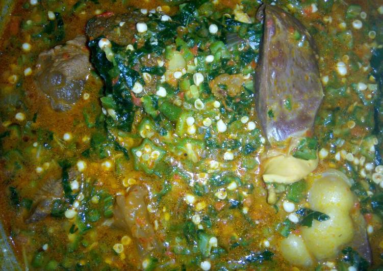 Easiest Way to Prepare Any-night-of-the-week Vegetable okro | So Appetizing Food Recipe From My Kitchen